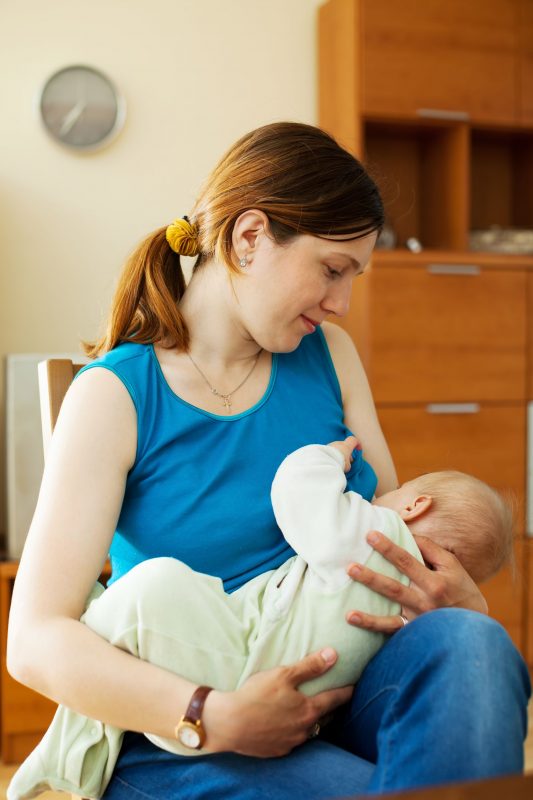 Pain in breast after feeding baby