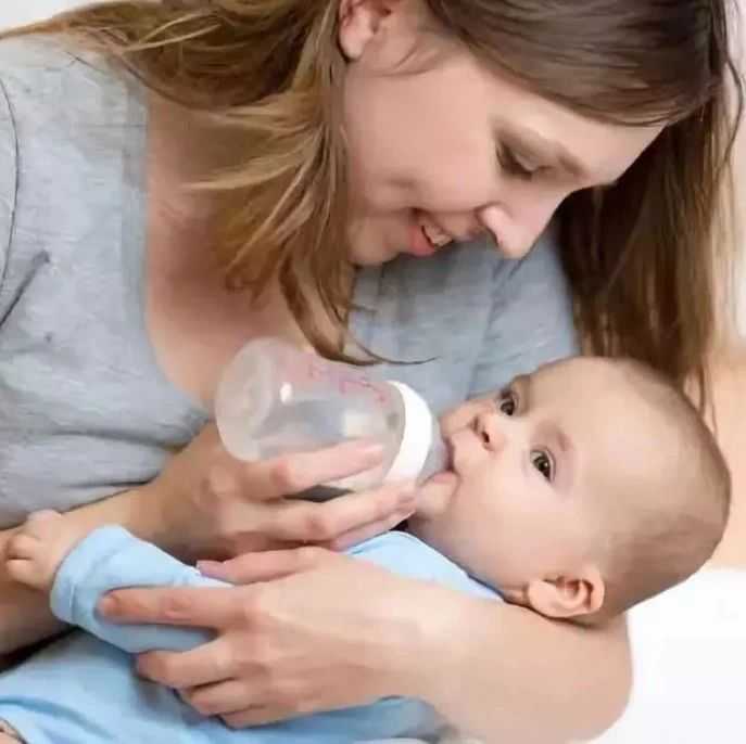 Winding babies after feeding