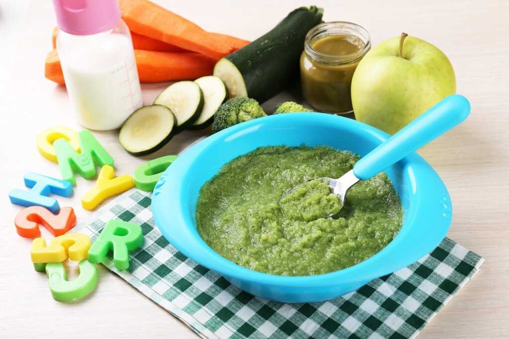 Roasted zucchini baby food