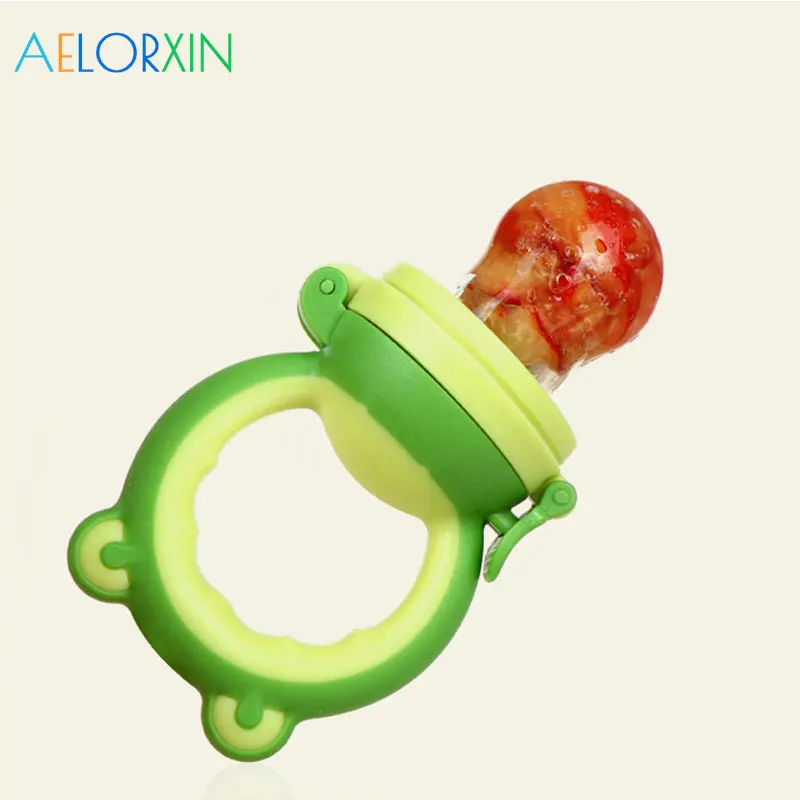 Baby food strainer pacifier