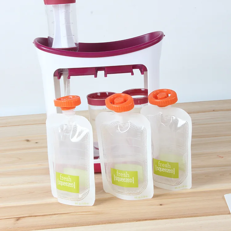 Baby food storage pouch