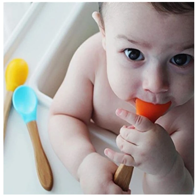 Feeding baby solid food for the first time