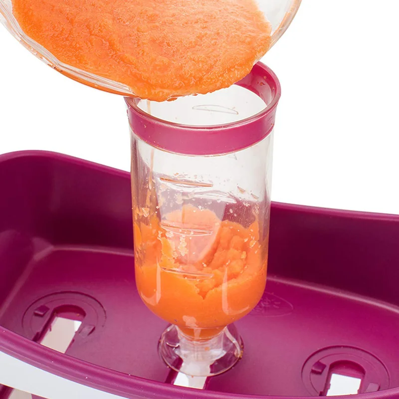 Homemade baby food squeeze pouches