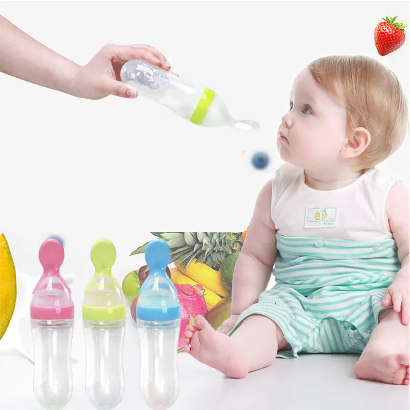 Feeding baby bottle in crib