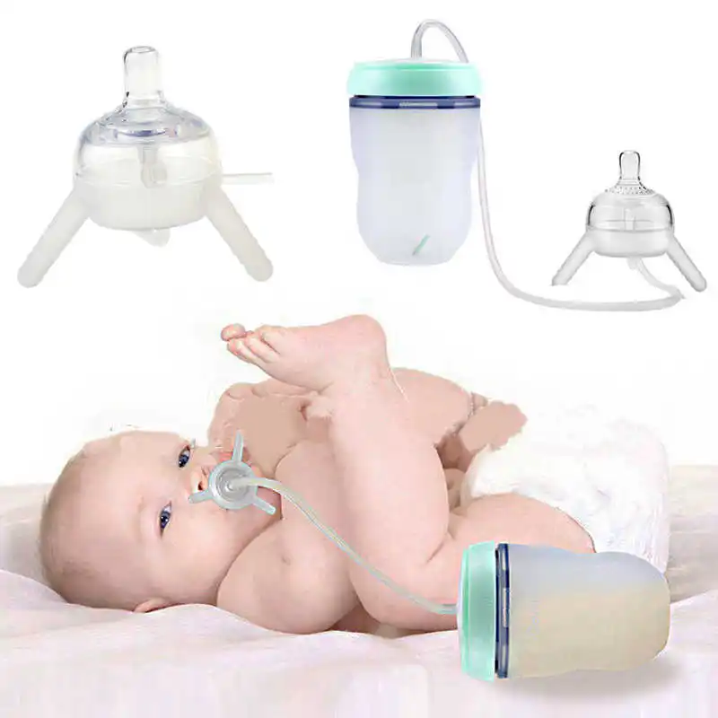 Podee hands free baby bottle feeding system