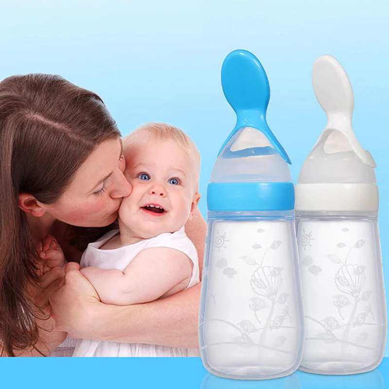 Baby feeding spoon bottle