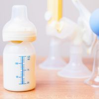 Pumping breast milk and feeding baby