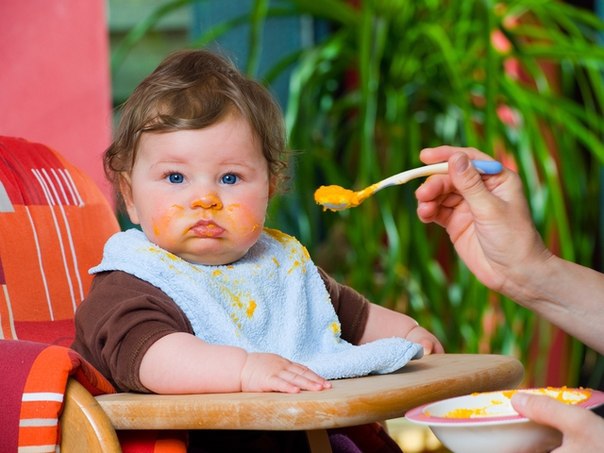 One year baby not eating food
