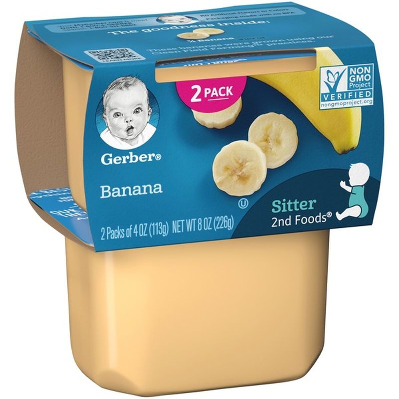 Banana puffs baby food