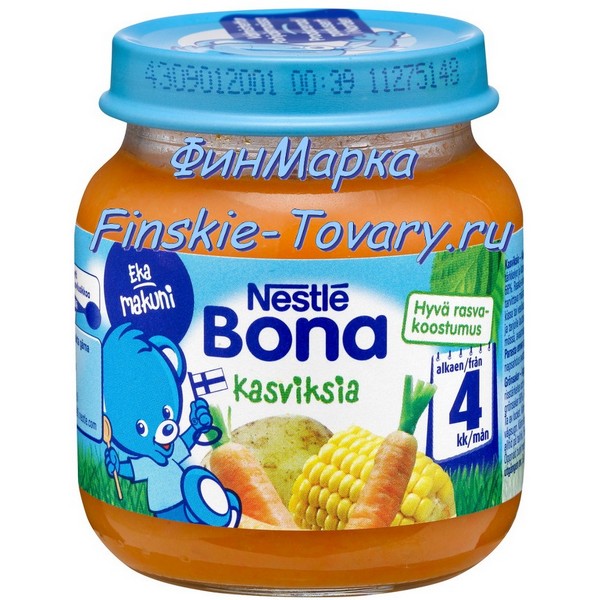 Bledina baby food for 4 months