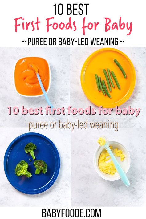 First foods baby weaning