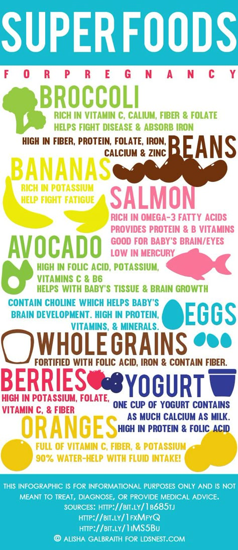 Foods that are good for baby brain development