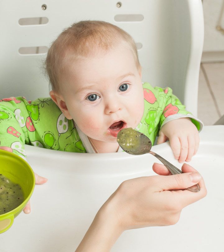 Baby vomiting solid food