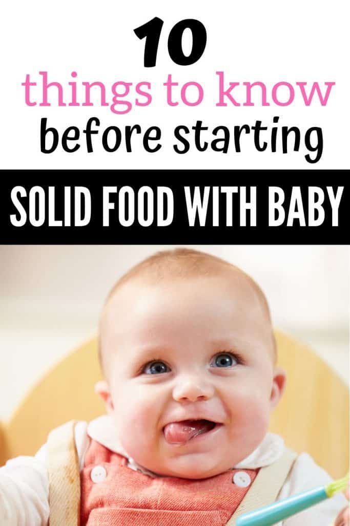 When do i start feeding baby solids