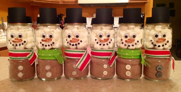 Christmas crafts using baby food jars