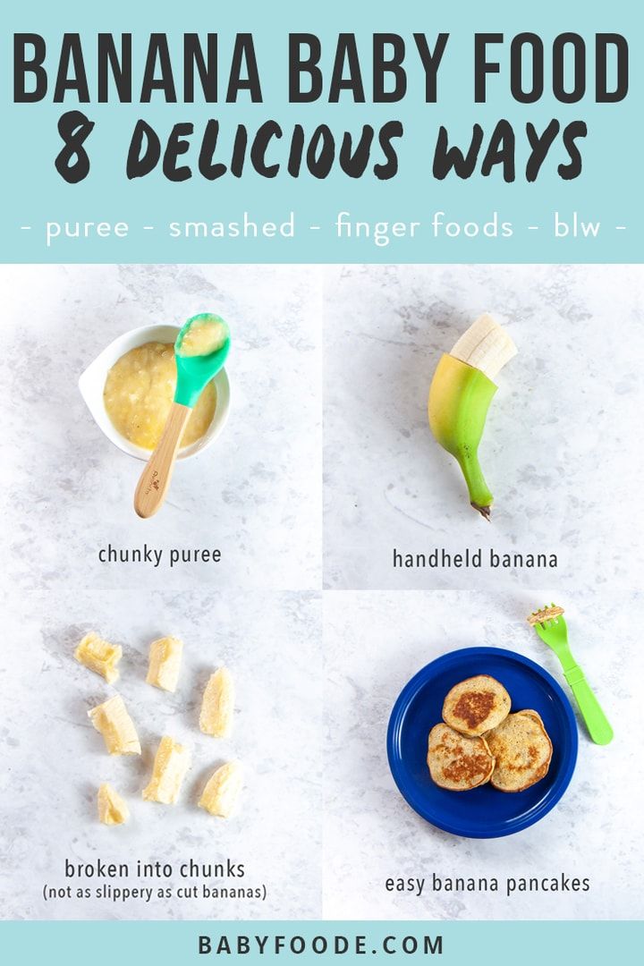 Banana custard baby food recipe