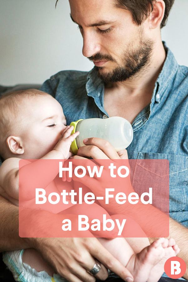 Best angle to bottle feed a baby