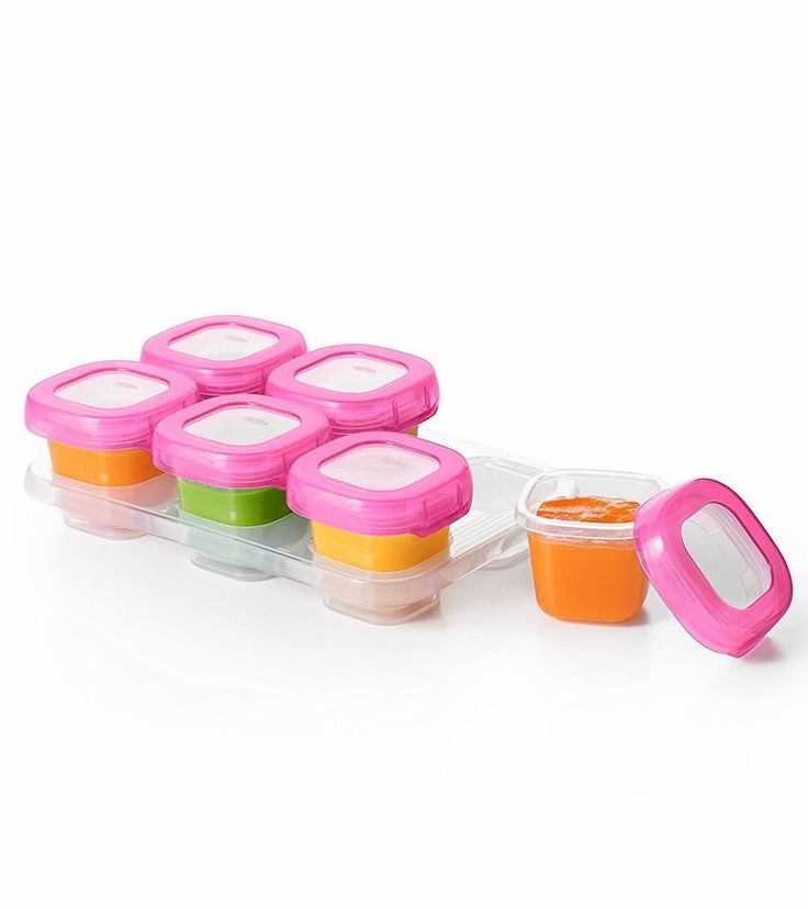 Small glass containers for baby food