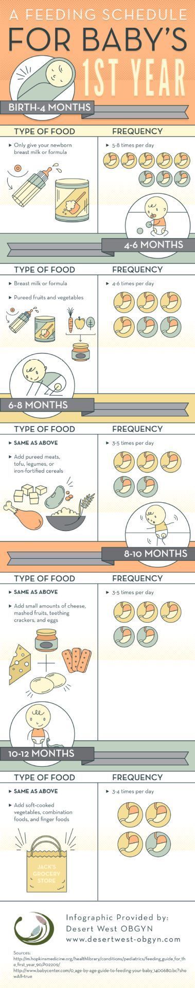 What type of food can be given to 8 months baby