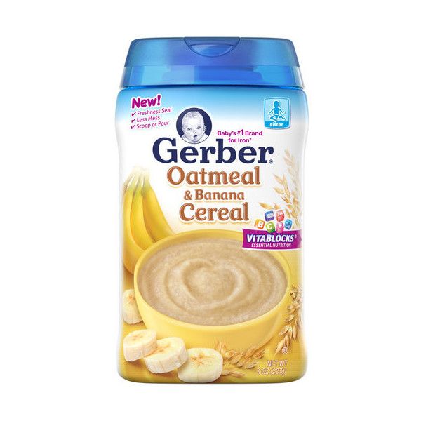 Banana oatmeal baby food