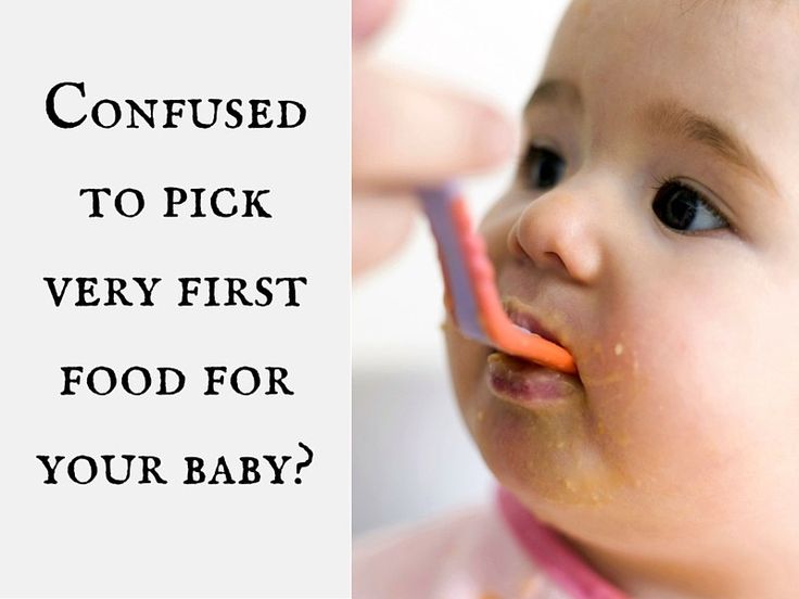 First solid foods to try with baby