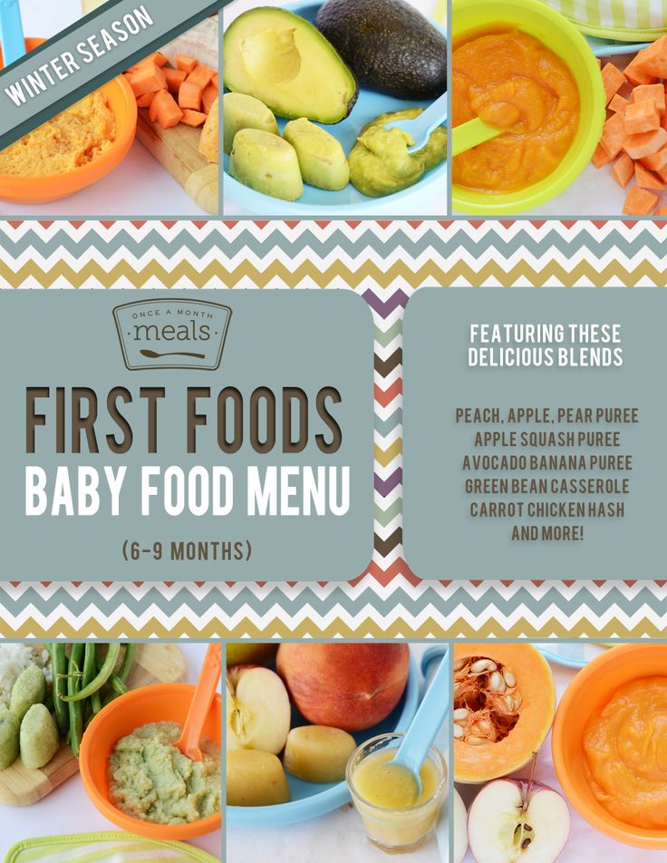 Foods that babies can eat at 6 months