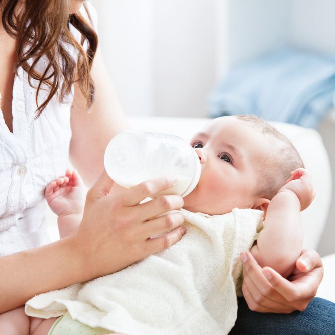 Formula feeding a breastfed baby