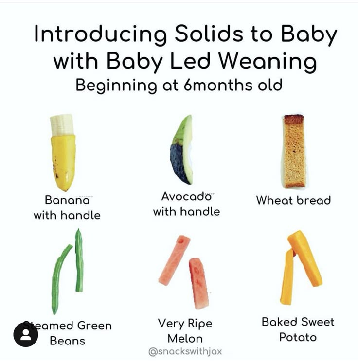 What foods are good for baby led weaning