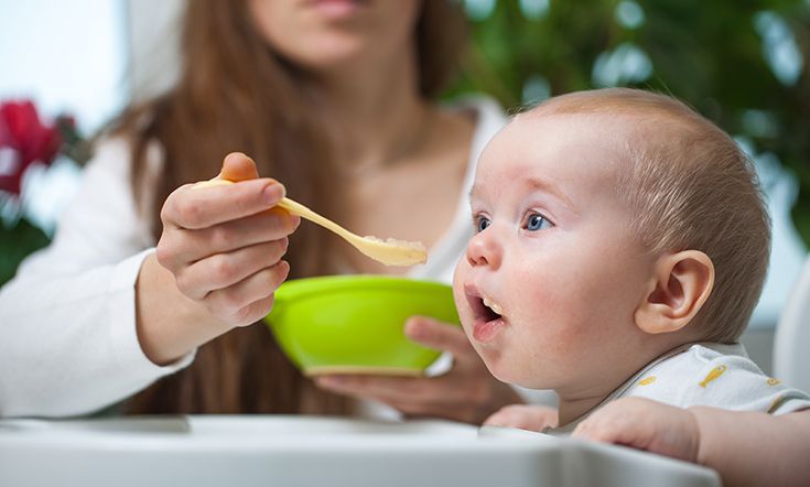 6 month baby first solid food