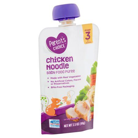 Chicken noodle baby food