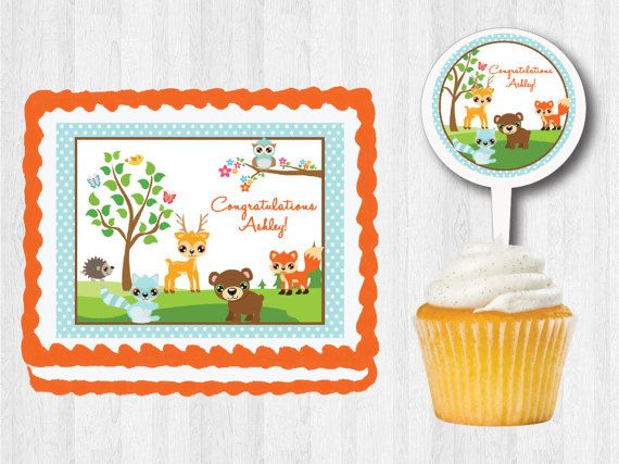 Woodland animal baby shower food ideas