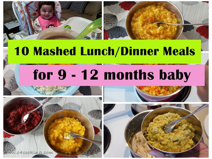 Food recipes for ten month old baby