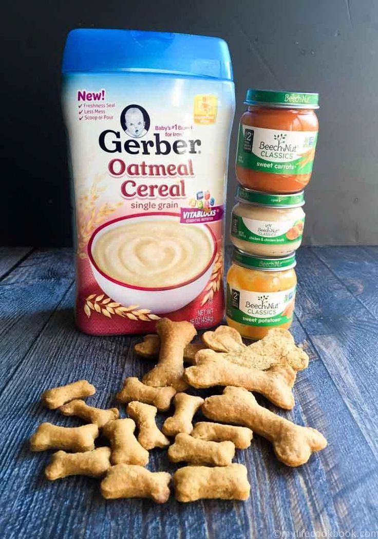 Homemade dog treats using baby food