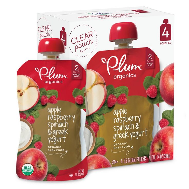 Organic baby food plum