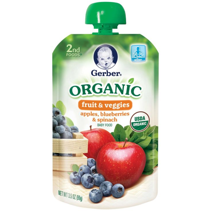 Organic baby food vegetables