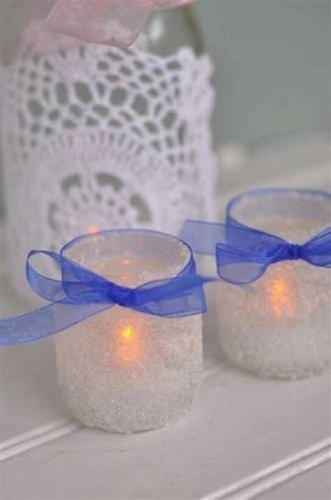 Baby food jar lanterns