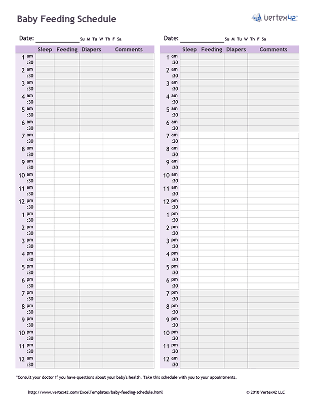 Baby Feeding Stages Chart – Home Faith Family , LLC