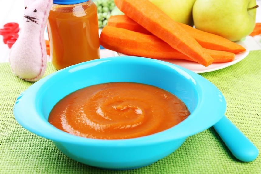 Seven month baby foods