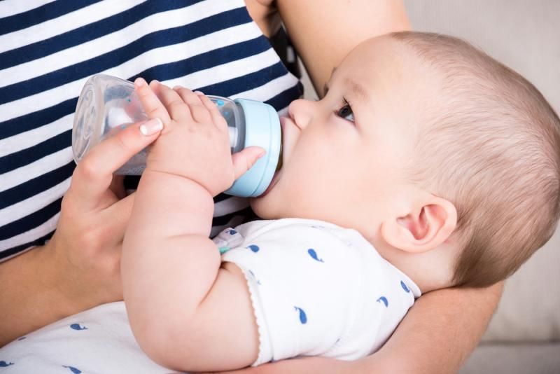 Baby gags and coughs during feeding