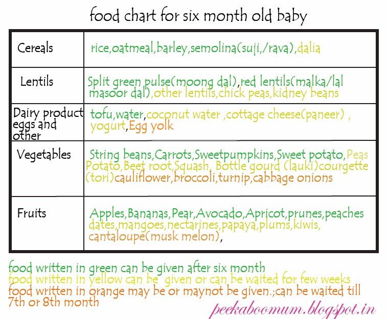What food to give 8 month baby