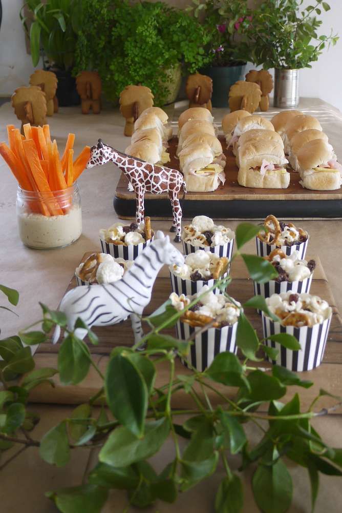 Jungle themed baby shower food ideas