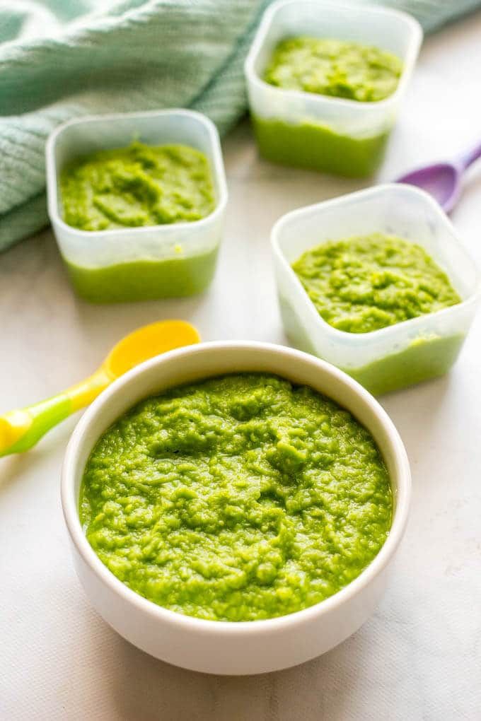 Chicken avocado baby food