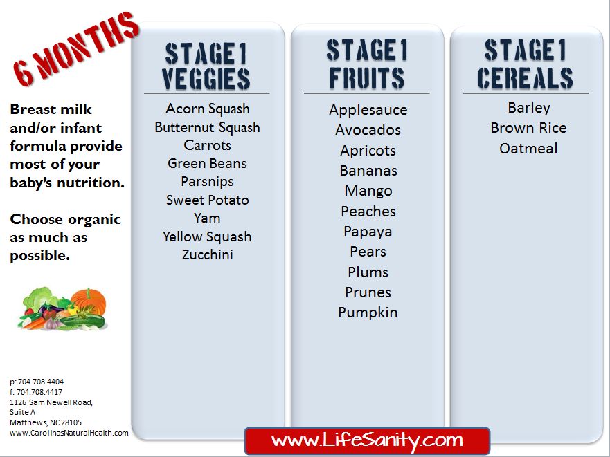 Baby solid food list