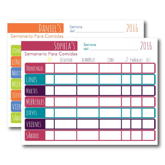 Baby feeding and nap schedule template