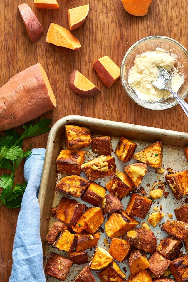 Roasted sweet potato baby food