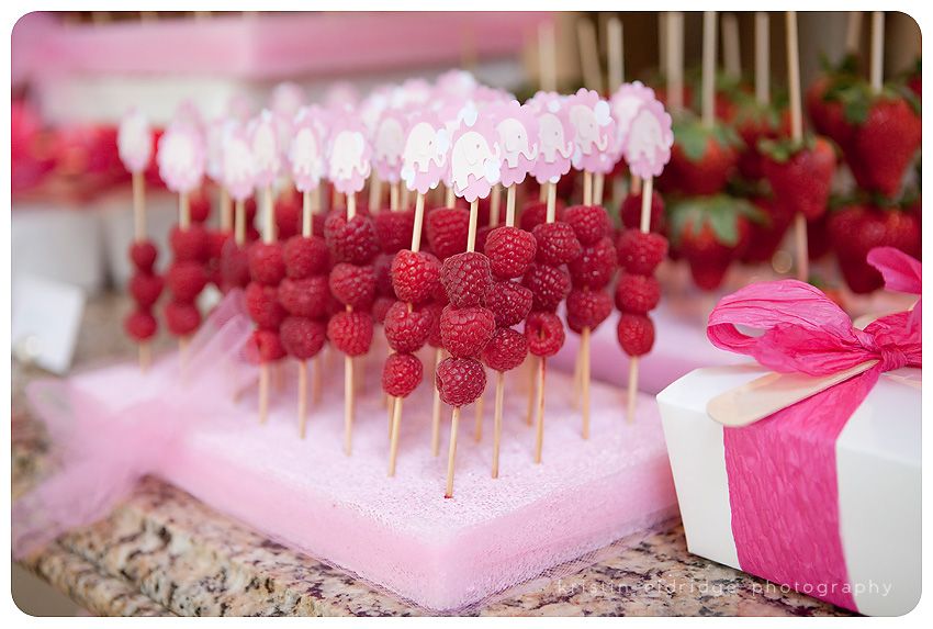 Baby shower pink food ideas