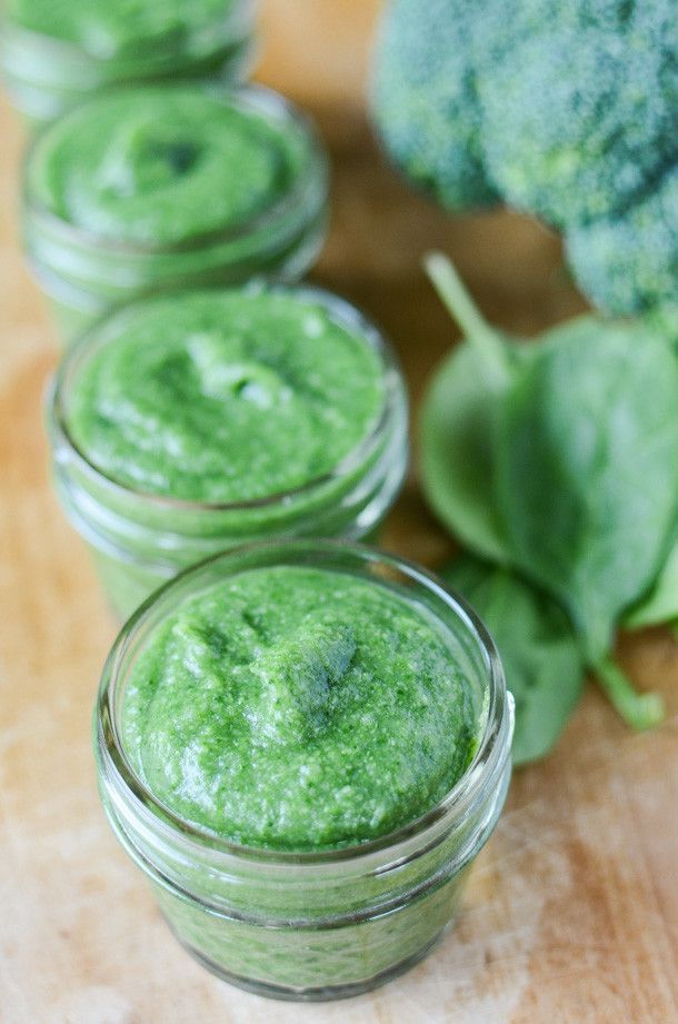 Creamed spinach baby food