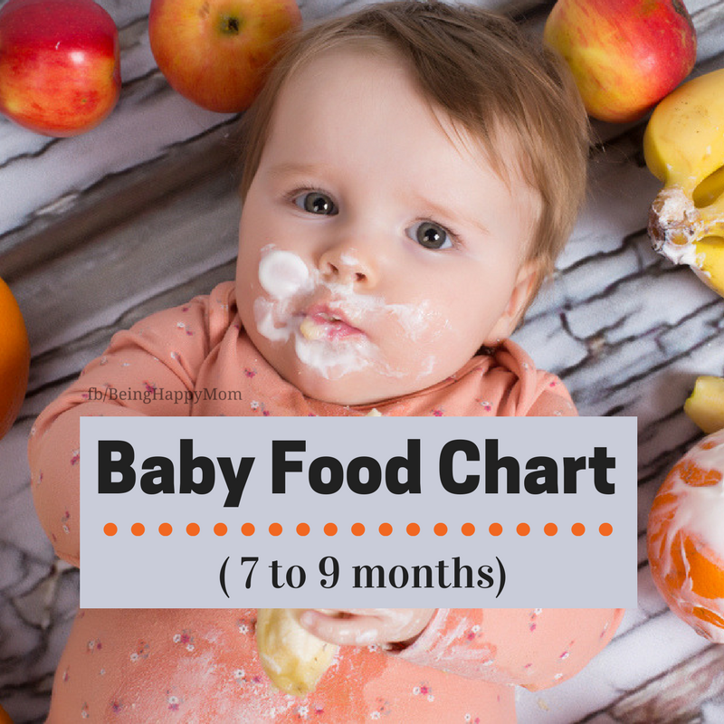 Foods a 7 month old baby