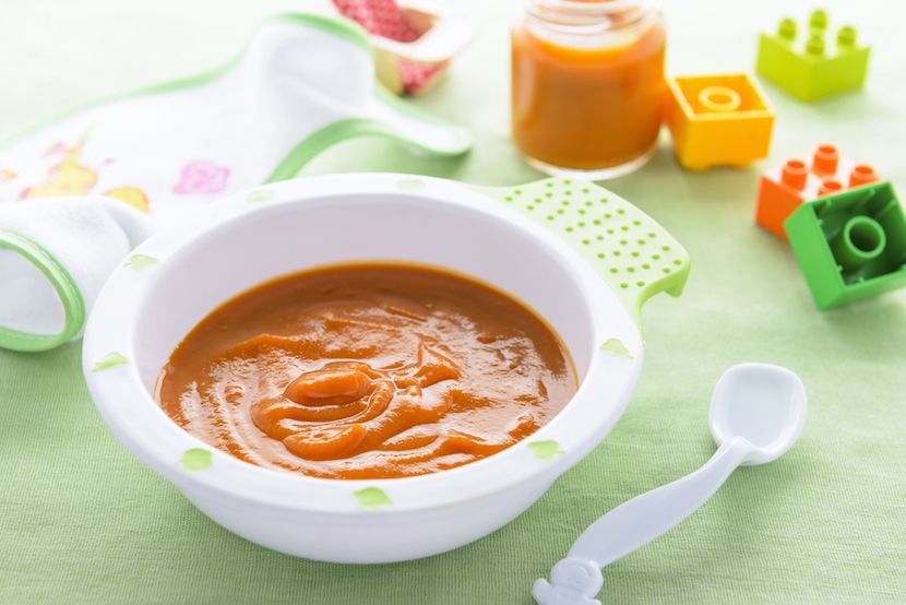 Baby food papaya puree