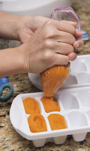 How to heat up frozen baby food